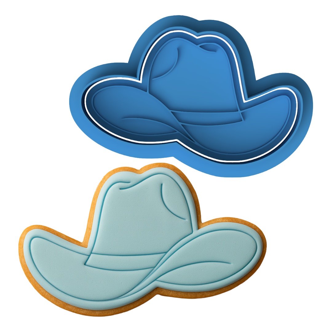 Cowboy Hat Cookie Cutter and Embosser Stamp Set | Western, Rodeo, Birthday Party