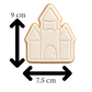 Princess Castle Cookie Cutter and Stamp Embosser | Fairytale Birthday Cookie