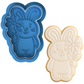 Bunny with Flower Cookie Cutter and Embosser | Cute Easter Rabbit Stamp