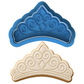 Princess Tiara Cookie Cutter and Stamp Embosser | Royal Crown Party Cookie