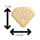 Super Dad Cookie Cutter | Hero Father's Day Embosser