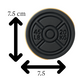 Weight Plate Cookie Cutter | Gym Fitness Barbell Cookie Stamp