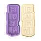 Stacked Baby Blocks Cookie Cutter & Embosser Baby Shower Biscuit Stamp
