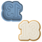 2-DIGIT Number 13 Cookie Cutter & Stamp