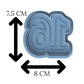 2-DIGIT Number 16 Cookie Cutter & Stamp