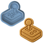 Retro Joystick Gamming Cookie Cutter & Stamp