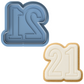 2-DIGIT Number 21 Cookie Cutter & Stamp