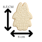 Bluey Halloween Cookie Cutter with Embosser