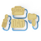 Father's Day Tool Set Cookie Cutters and Stamp Embossers