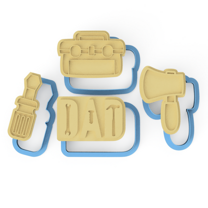 Father's Day Tool Set Cookie Cutters and Stamp Embossers