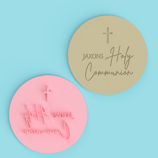 Custom Personalized Holy Communion Name Embosser Stamp