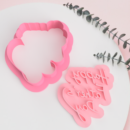 Happy Father's Day Cookie Cutter and Embosser Stamp - V3