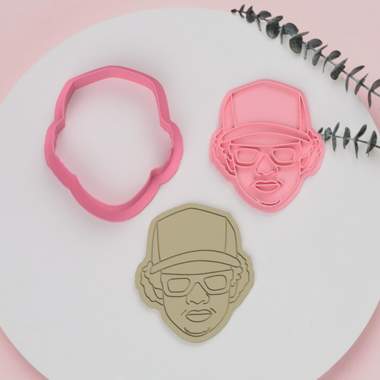 Eazy-E Rap Icon Cookie Cutter and Stamp Embosser - Tribute to Hip Hop Legend