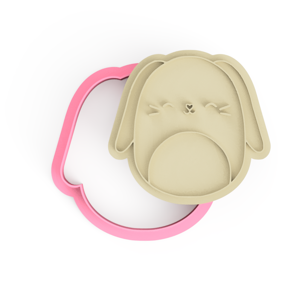 Dog Squishmallow Cookie Cutter and Stamp Embosser