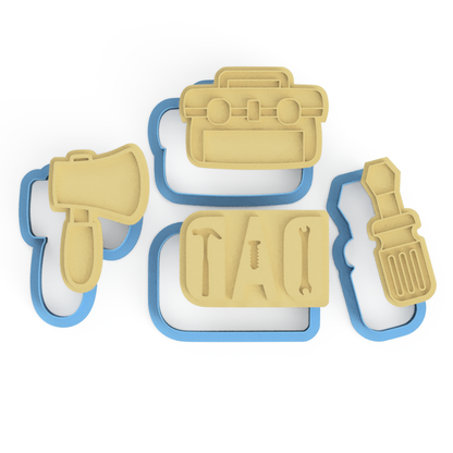 Father's Day Tool Set Cookie Cutters and Stamp Embossers