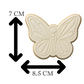 Butterfly Cookie Cutter & Embosser – Elegant Garden Cookie Design