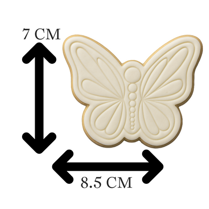 Butterfly Cookie Cutter & Embosser – Elegant Garden Cookie Design