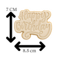 Happy Birthday Cookie Cutter with Embosser – Celebration Cookie Stamp