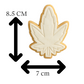 Cannabis Leaf Cookie Cutter & Embosser Stamp