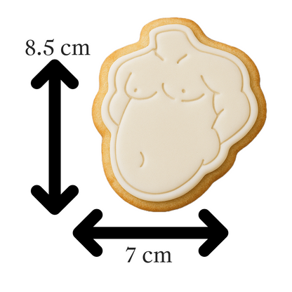 Dad Bod Cookie Cutter & Embosser Father's Day Biscuit Stamp