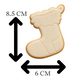 Christmas Stocking Cookie Cutter & Embosser – Festive Holiday Cookie Design