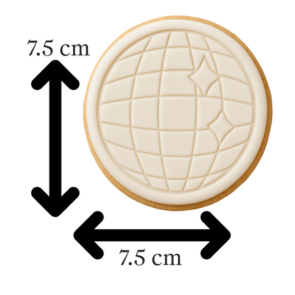 Disco Ball Cookie Cutter & Embosser Stamp