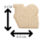 LOVE Cookie Cutter & Embosser – Bold Lettering Biscuit Stamp