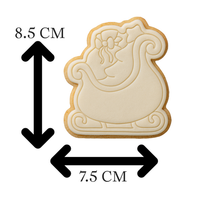 Santa’s Sleigh Cookie Cutter & Embosser Christmas