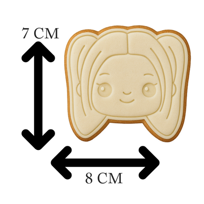 Demon Hunters Rumi Cookie Cutter & Embosser – Chibi Character Cookie Design