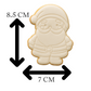 Jolly Santa Claus Cookie Cutter & Embosser – Christmas Baking Stamp