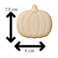 Pumpkin Cookie Cutter & Embosser Halloween Biscuit Stamp