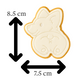 Corgi Dog Butt Cookie Cutter & Embosser Animal Biscuit Stamp