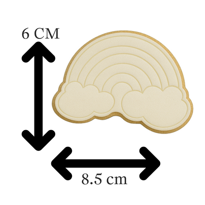 Rainbow Cookie Cutter & Embosser Stamp