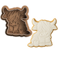Highland Cow Cookie Cutter & Stamp