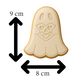 Ghost with Skull Cookie Cutter & Embosser Halloween Biscuit Stamp