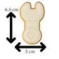 Spanner / Wrench Cookie Cutter & Embosser – Father’s Day Tools Biscuit Stamp