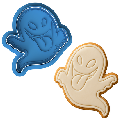Cheeky Ghost Cookie Cutter & Embosser Halloween Biscuit Stamp