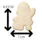 Santa Claus Cookie Cutter & Embosser – Jolly Christmas Design