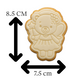 Fairy Bear Cookie Cutter & Embosser – Cute Magic Design