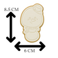Snowman with Scarf Cookie Cutter & Embosser – Cute Winter Christmas Cookie Design