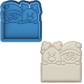 Santa & Reindeer Plaque Frame Cookie Cutter & Embosser