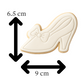 Princess Shoe Cookie Cutter and Embosser | High Heel Cookie Stamp