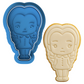 Wednesday Addams Cookie Cutter & Embosser Stamp
