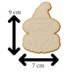 Frog Witch Cookie Cutter & Embosser Halloween Biscuit Stamp