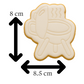 Lid-Up BBQ Grill Cookie Cutter & Embosser Father’s Day Biscuit Stamp