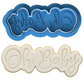 Oh Baby Cookie Cutter with Embosser – Baby Shower Cookie Stamp