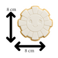 Smiling Sunshine Cookie Cutter | Cute Sun Face Cookie Stamp | Baby Shower Cookie Embosser