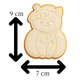 Cat in Pumpkin Cookie Cutter & Embosser Halloween Biscuit Stamp