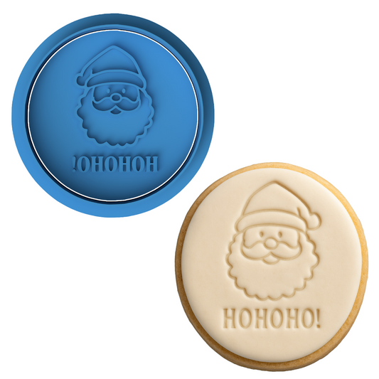 Ho Ho Ho Santa Cookie Cutter & Embosser