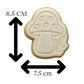 Mushroom Cookie Cutter & Embosser – Woodland Style